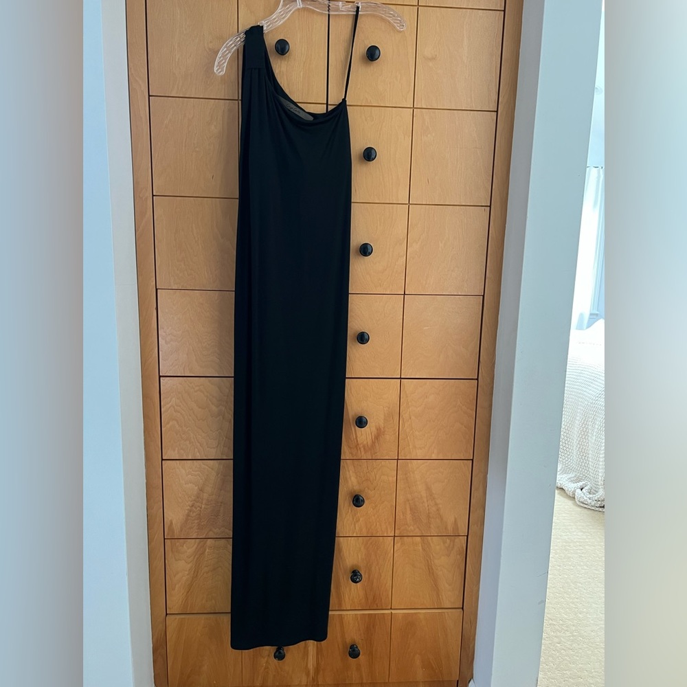Enza Costa Luxe Knit One-shoulder Dress